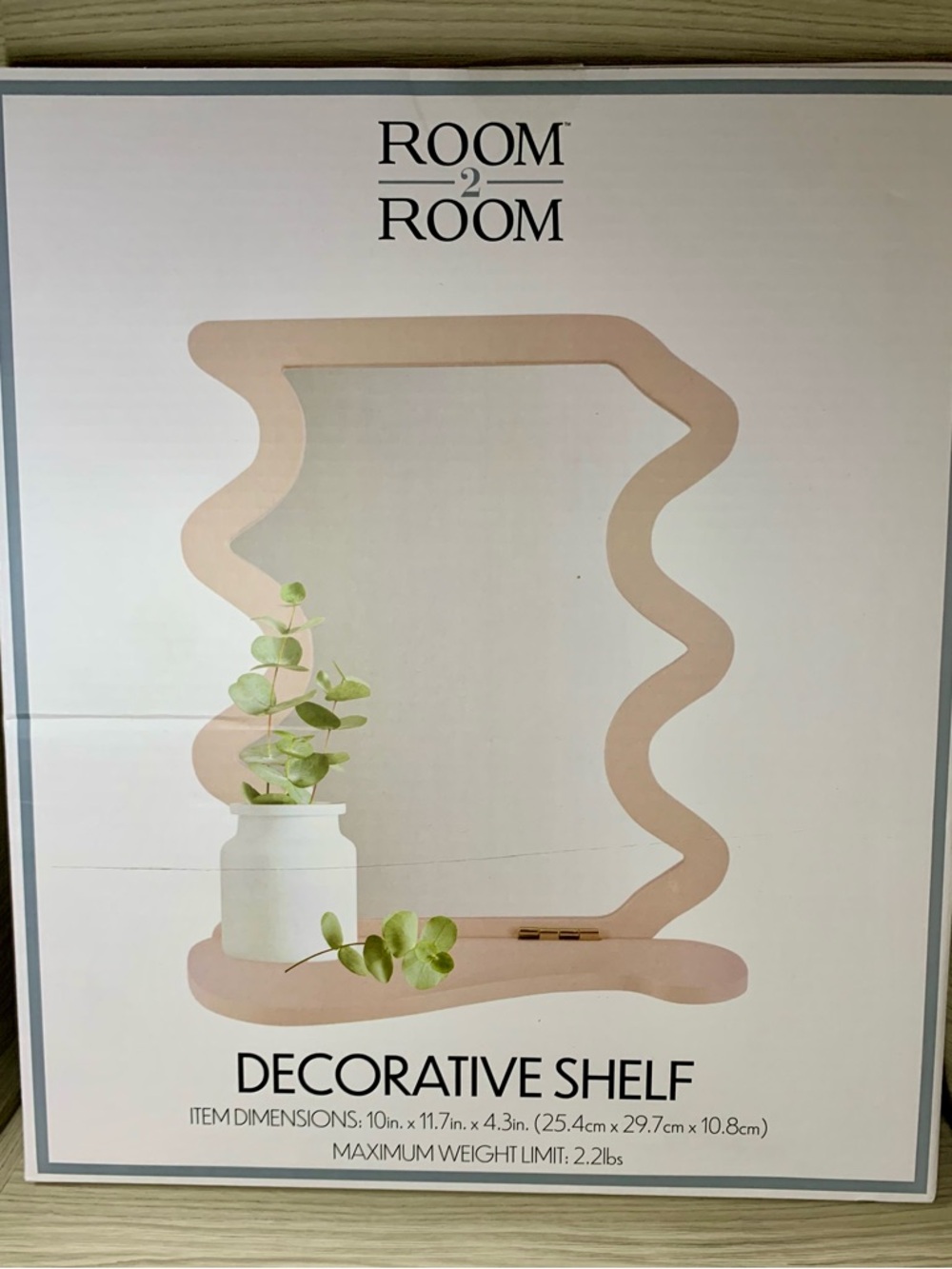 ROOM2ROOM Pink Decorative Accent Shelf